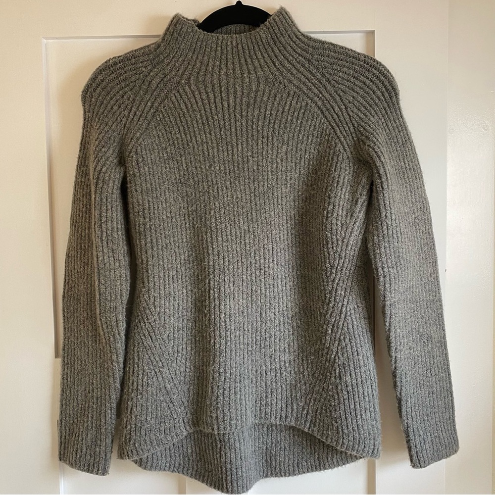 Madewell Wool Mockneck Sweater - Grey
